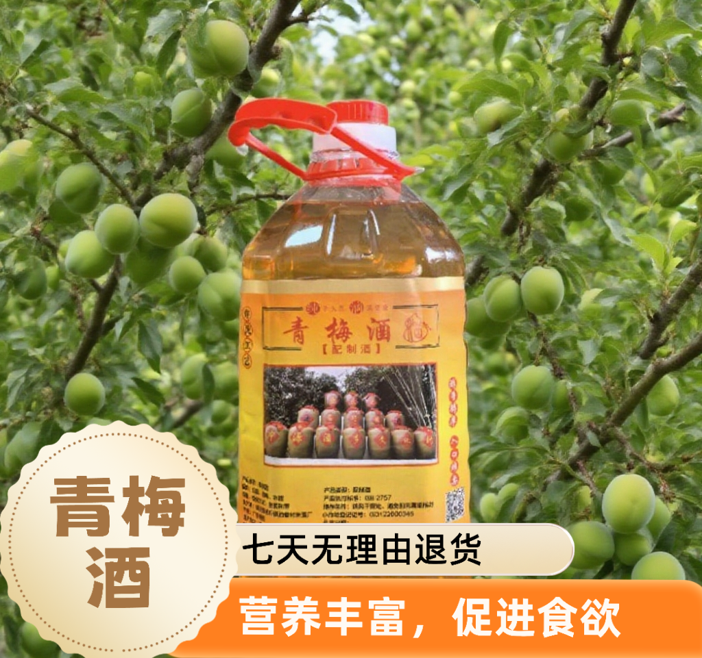 广东肇庆【青梅酒】土炮米酒泡制促进消化营养丰富酸酸甜甜的好喝
