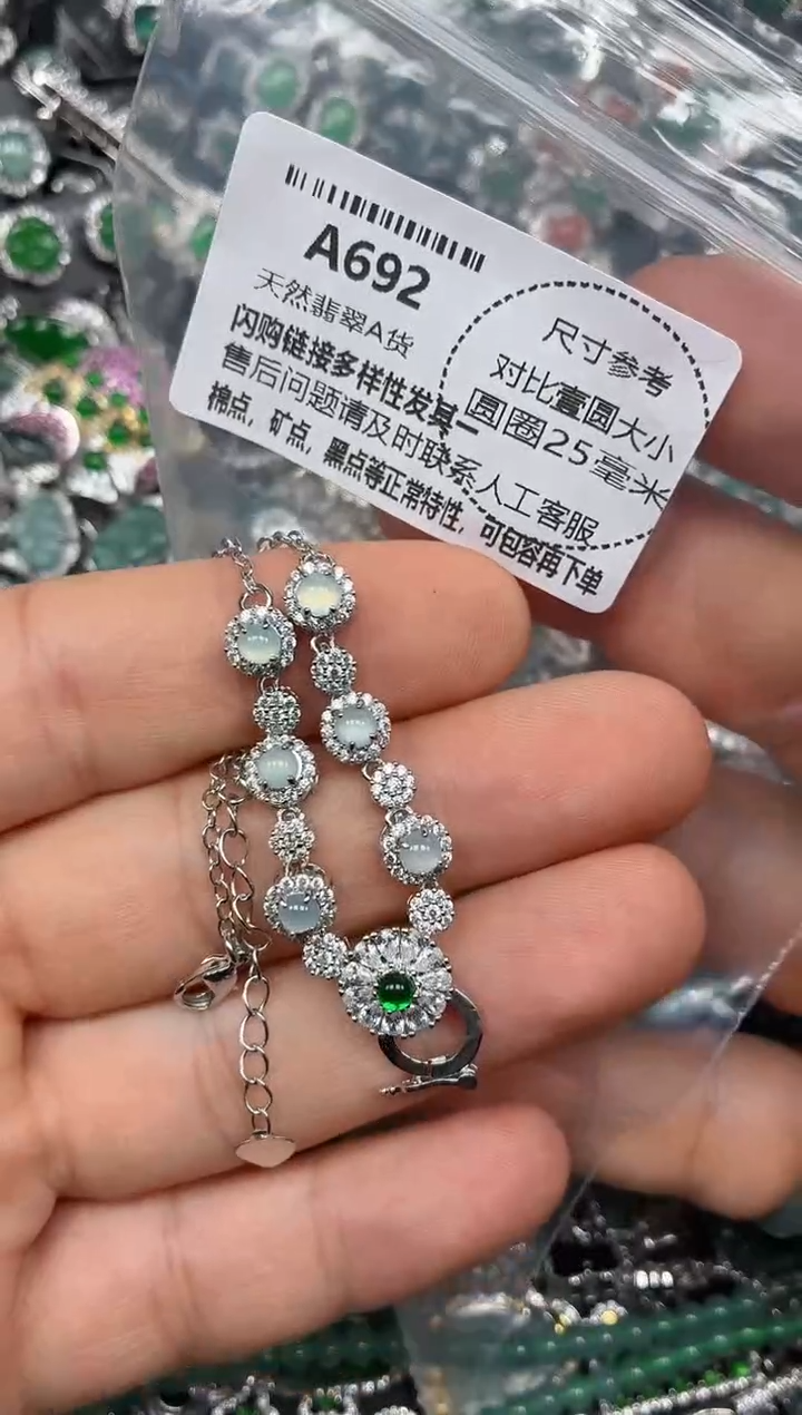 颈饰未镶嵌翡翠A692项链