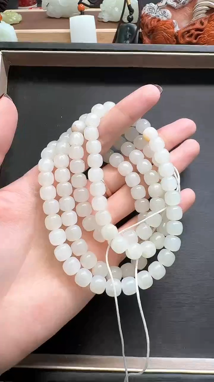 【闪购商品】和田玉挂件未镶嵌多圈((7x8）