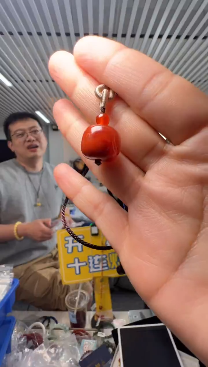 吊坠(不含链)未镶嵌南红玛瑙南红满肉老型珠单珠约15-16mm