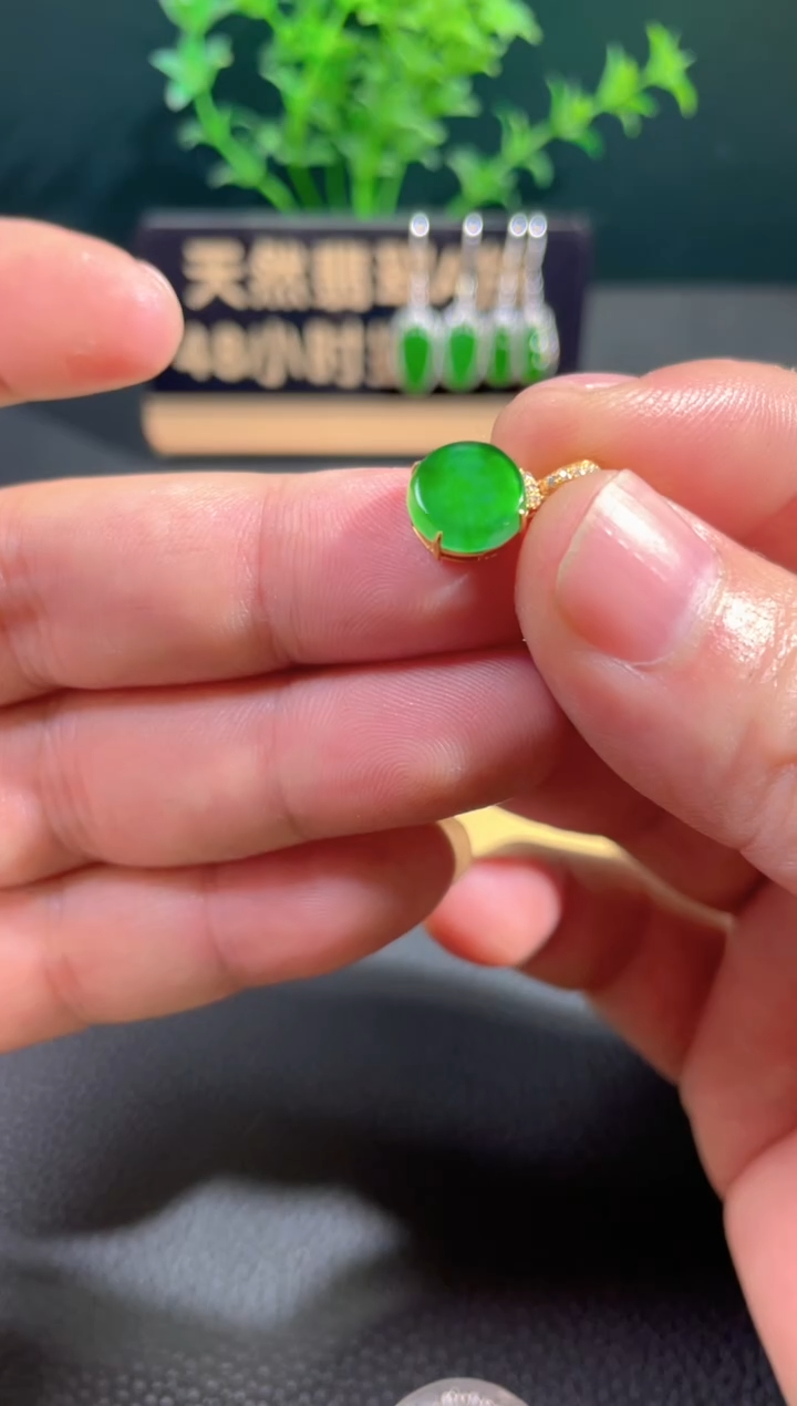 【闪购商品】翡翠颈饰18K金镶嵌翡翠