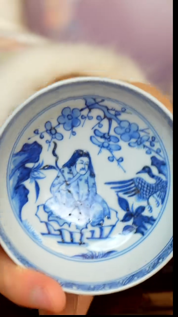 【闪购商品】32号古窑古窑柴窑青花梅杯