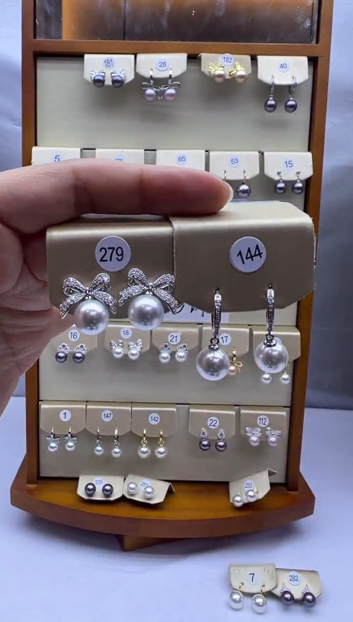 未镶嵌耳饰淡水珍珠279+144