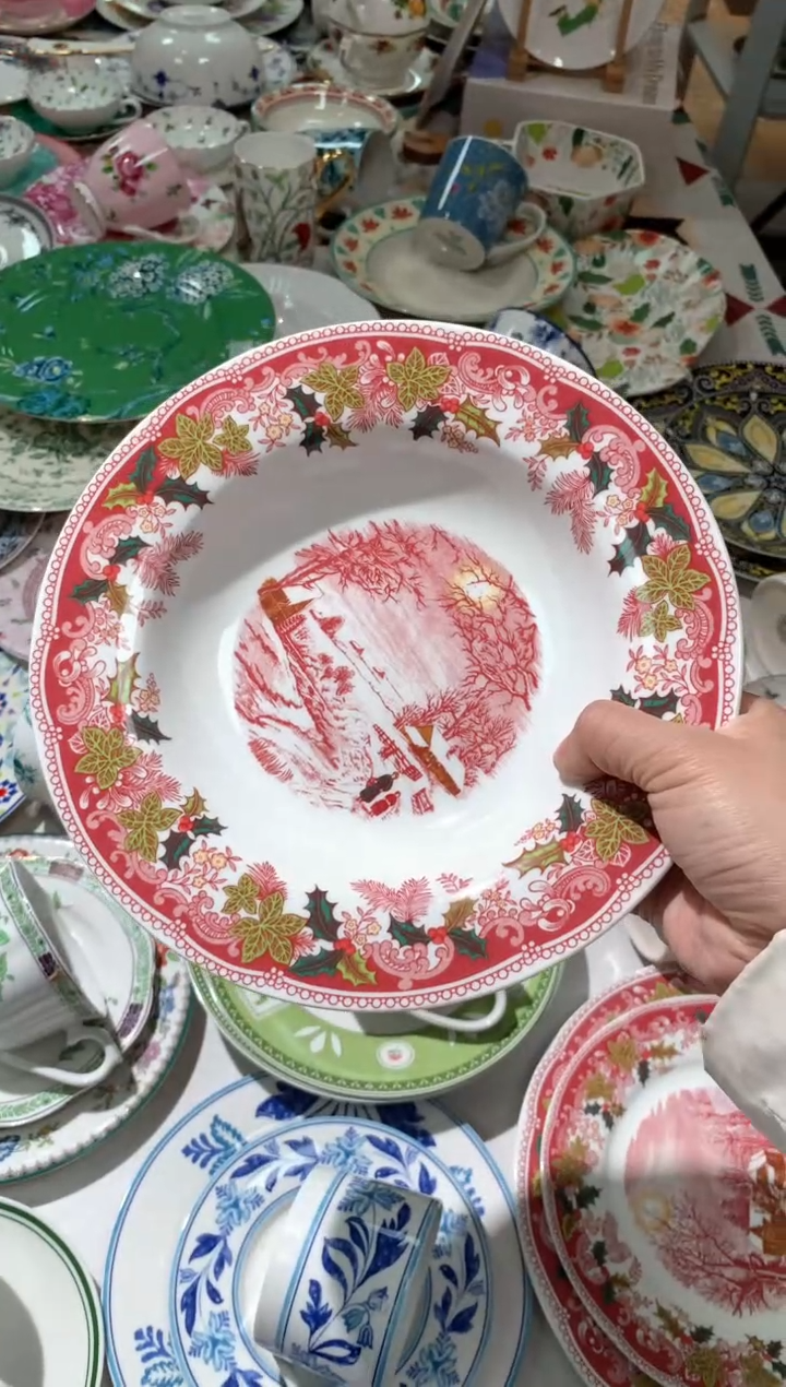 【闪购商品】瓷片CC685陶瓷没有完美无瑕陶瓷1个汤盘