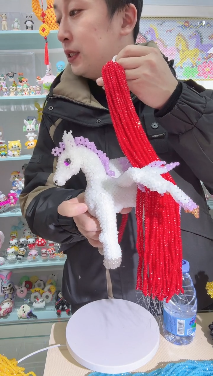 玻璃0125卡2水晶-天马行空材料瓷红