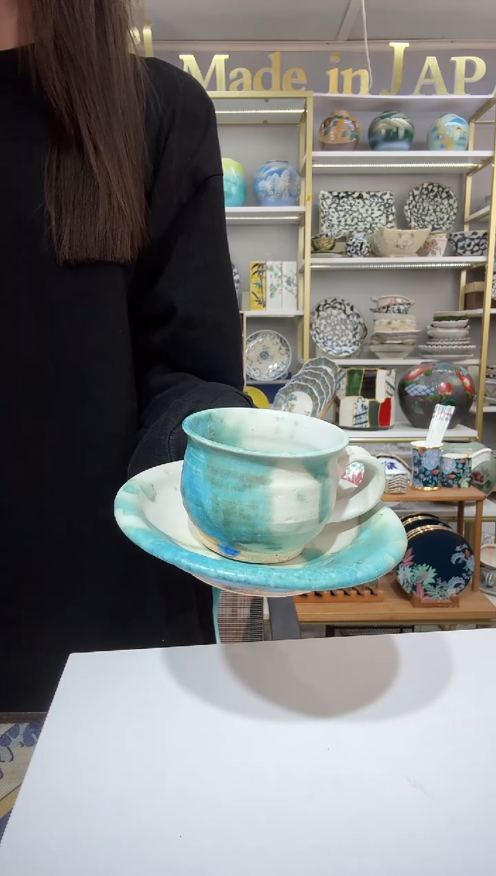 陶瓷信乐烧咖啡杯