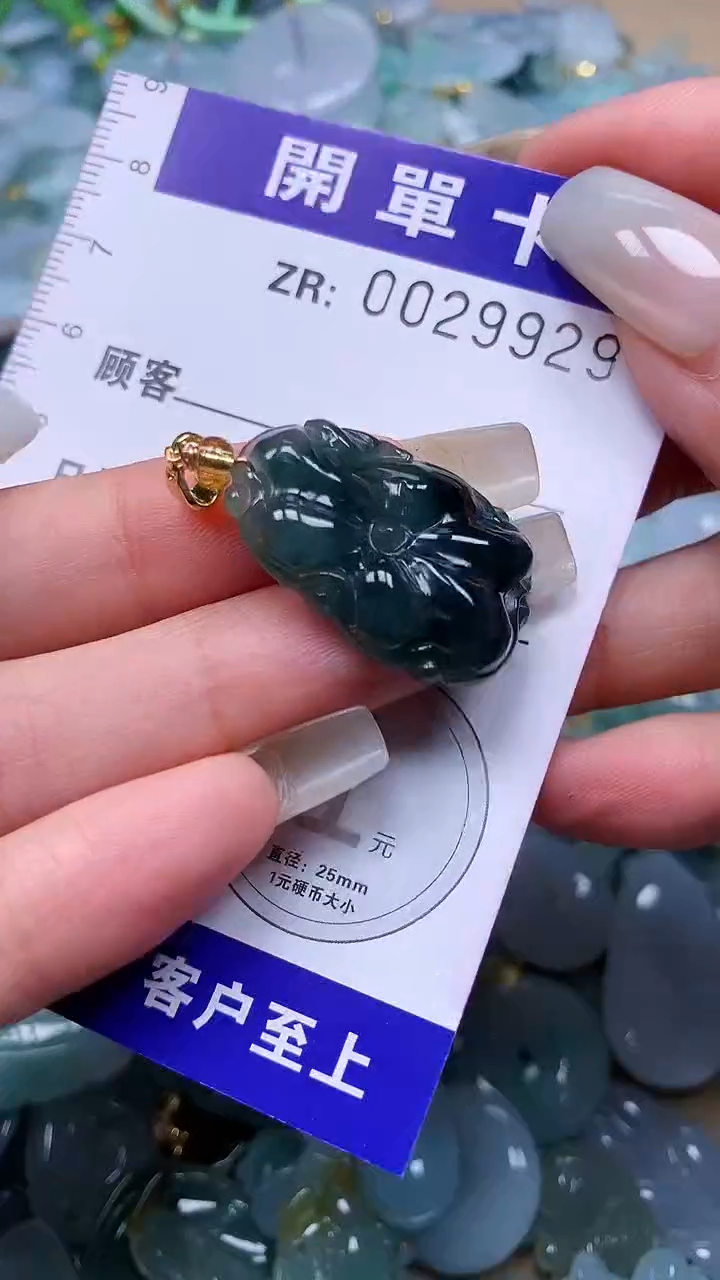颈饰未镶嵌翡翠翡翠A货 多样性发其一（不含链）
