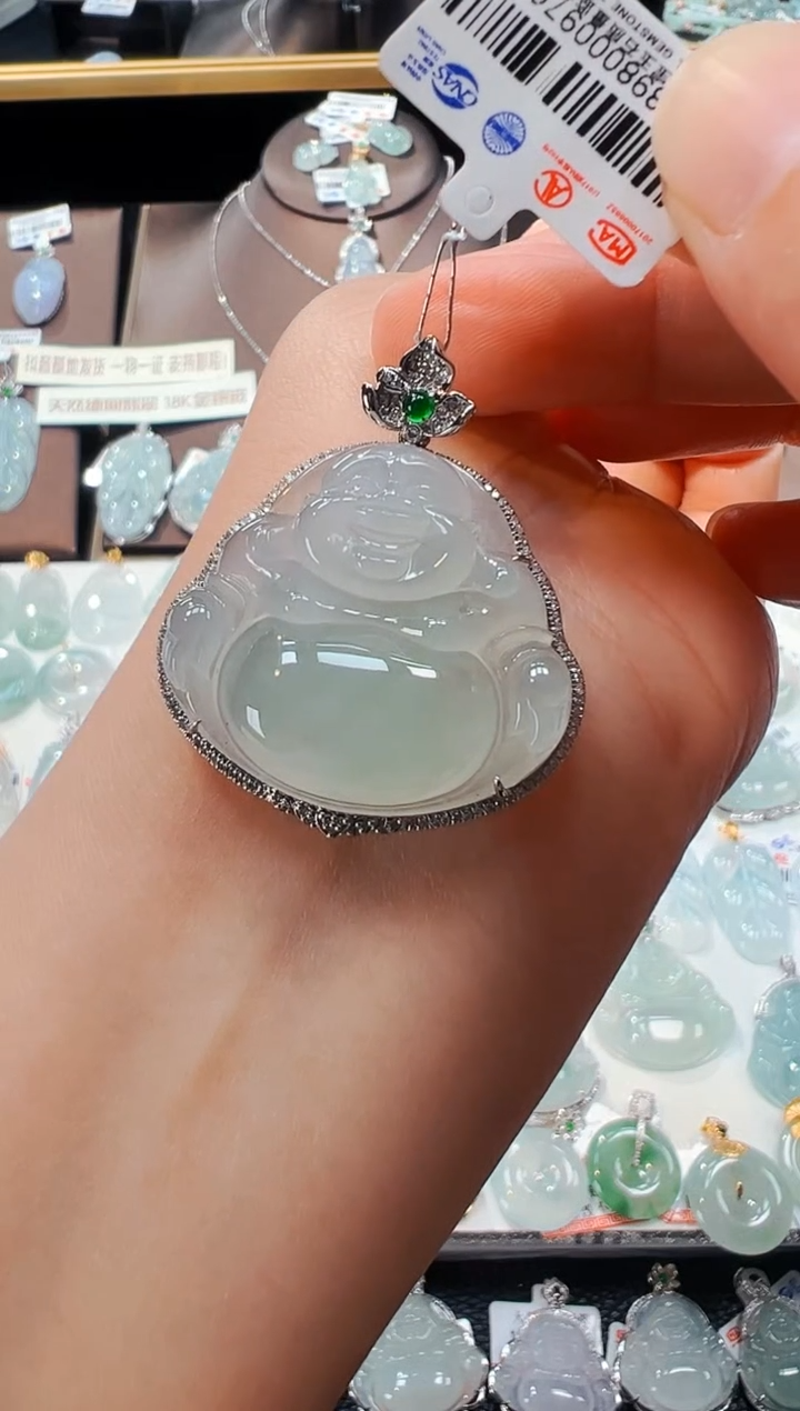 【闪购商品】翡翠吊坠(不含链)未镶嵌佛公吊坠976