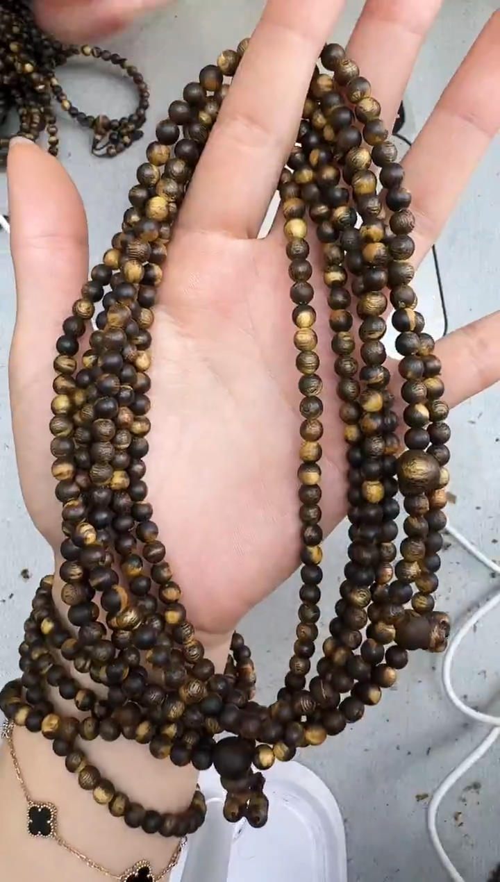 沉香手串0512紫罗兰圆珠多圈多样性发一