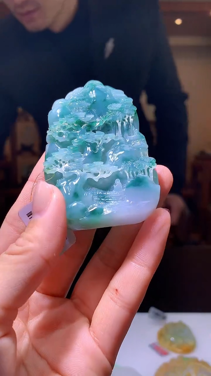 【闪购商品】定制翡翠未镶嵌1085hm-毛货挂件30