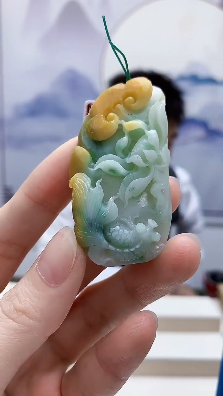 未镶嵌定制翡翠5176ry-毛货挂件28