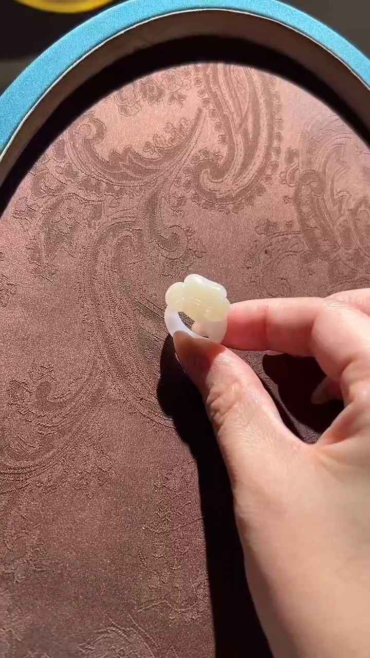 【闪购商品】翡翠戒圈未镶嵌红翡绿翠 03号