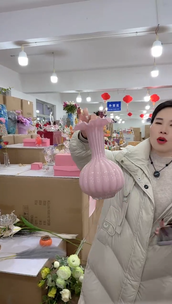 【闪购商品】无铅玻璃美全花器-s-早3