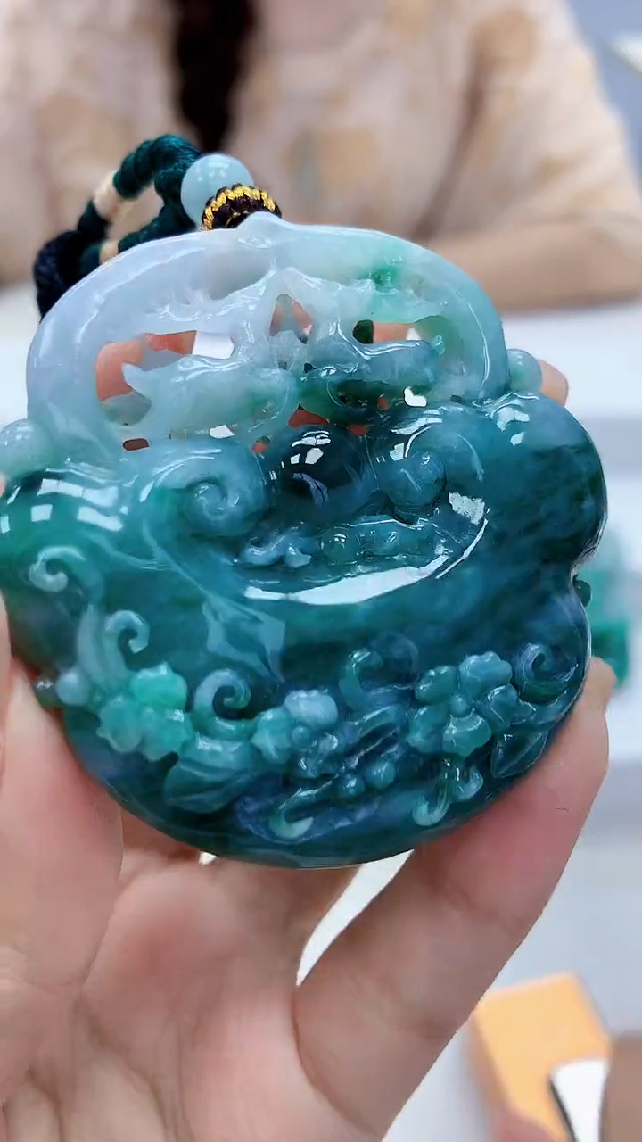 定制翡翠未镶嵌4829xx-毛货挂件21