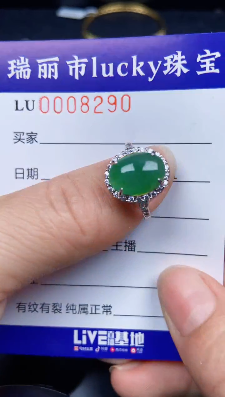 【闪购商品】翡翠颈饰银S925镶嵌8290