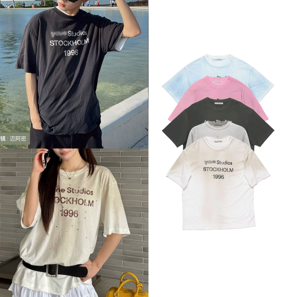 【原版面料+七天无理由】短袖 艺术废土风男女同款1996显瘦短袖