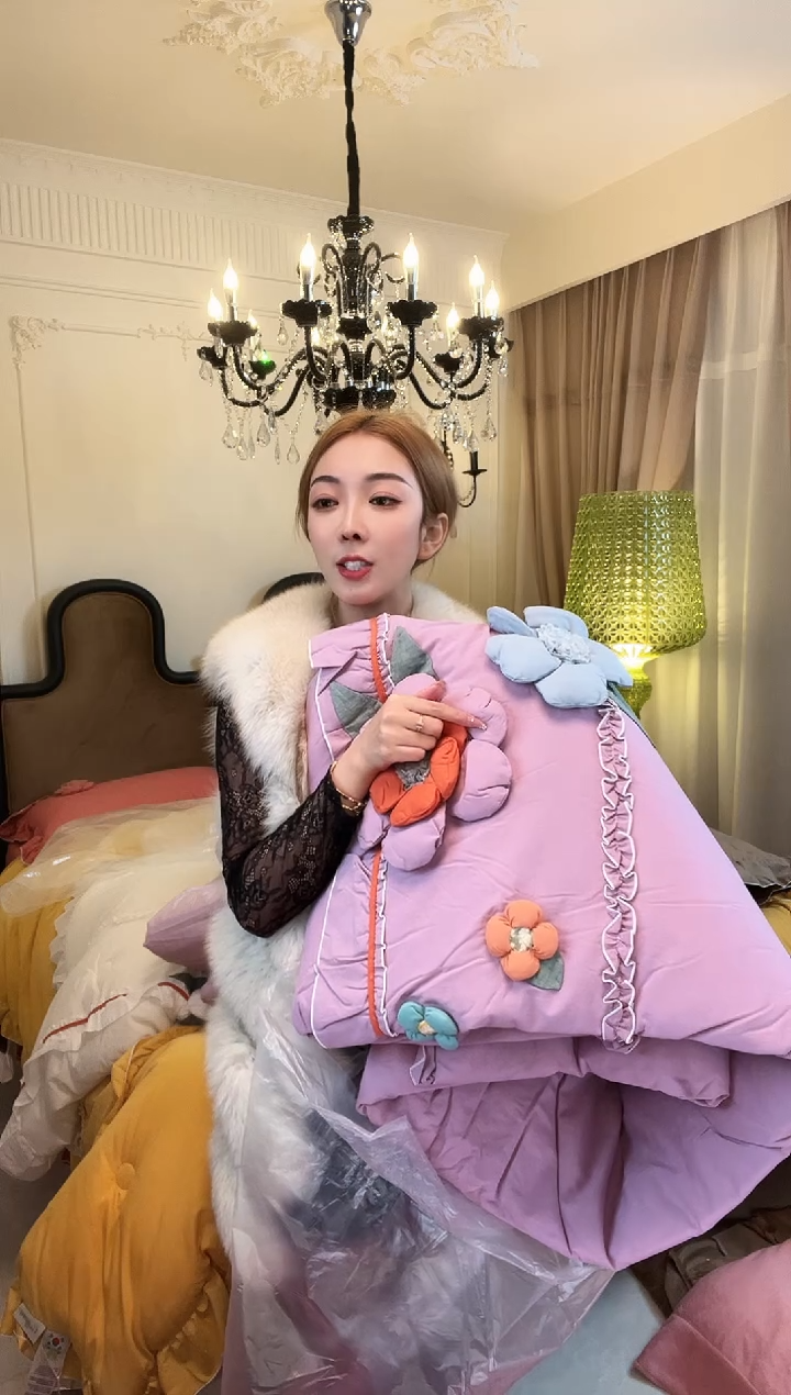 棉绒阿*丹尼尔 紫 棉套件 标准