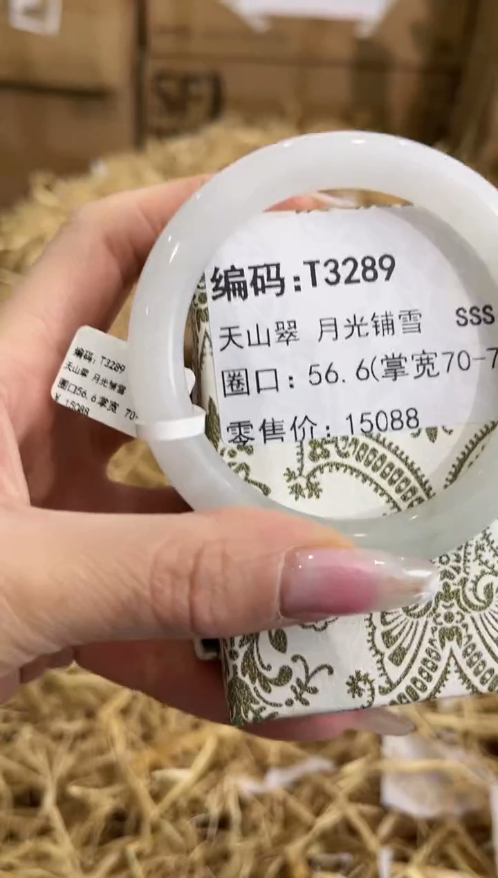 未镶嵌手镯石英质玉T3289