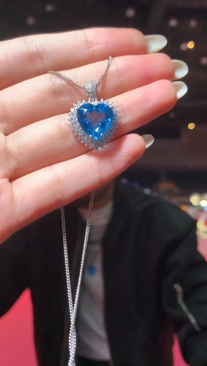 吊坠(赠链)银S925镶嵌托帕石【宝石世家严选】