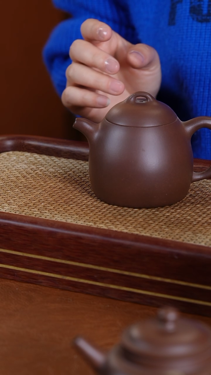 【闪购商品】紫砂茶壶范君华紫泥秦权壶