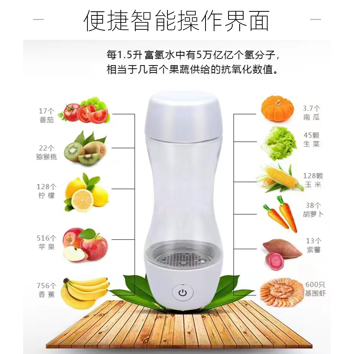 水素杯便携式智能富氢水生成器送护眼杯洗眼睛