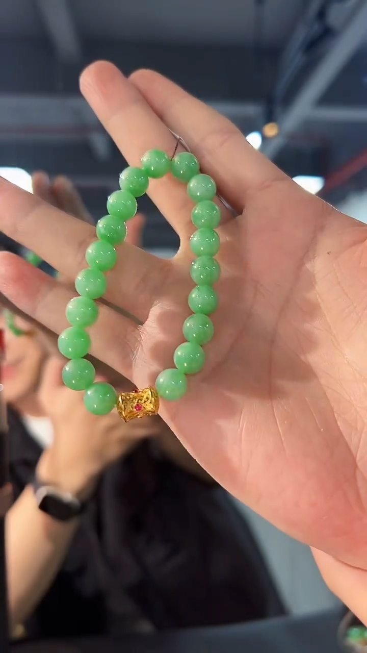 【闪购商品】翡翠手串未镶嵌缅料A货/支持复检/一件