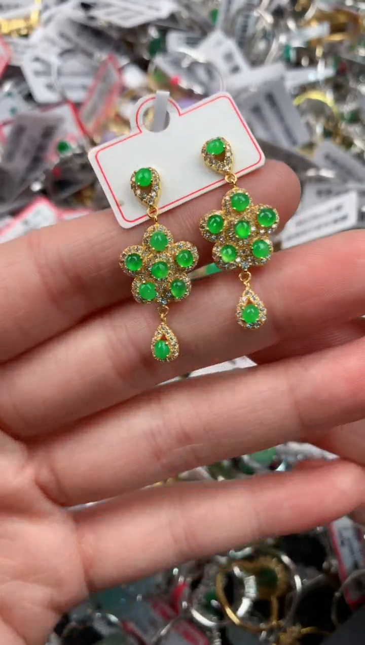 银S925镶嵌戒指翡翠8                  3