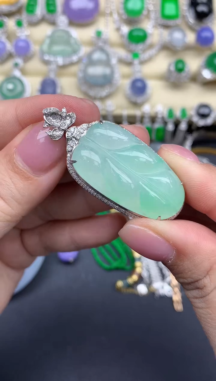 【闪购商品】翡翠颈饰18K金镶嵌207-中国好珍宝