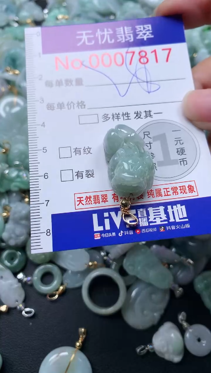 颈饰未镶嵌翡翠7817