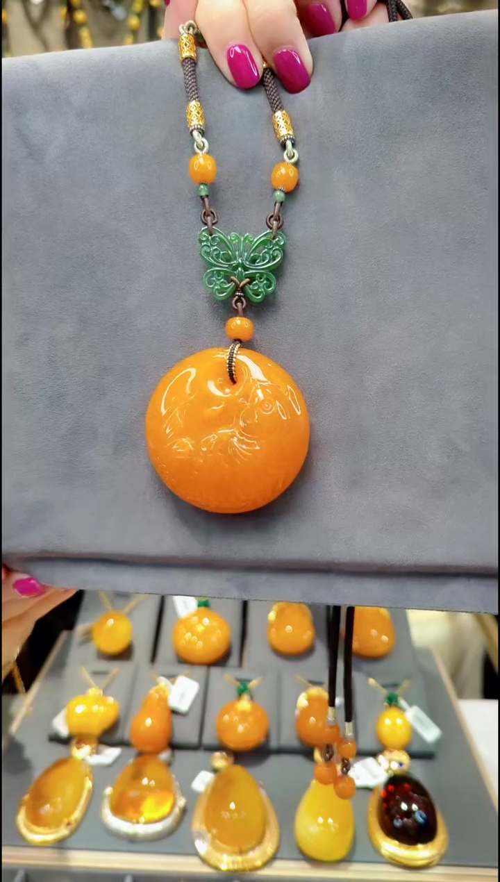 【闪购商品】蜜蜡颈饰未镶嵌B140蜜蜡吊坠