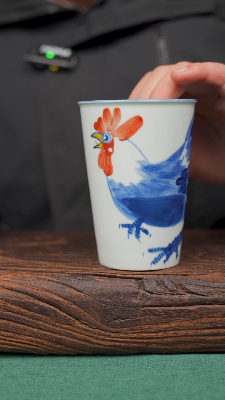 【闪购商品】瓷片87景德镇杯釉下手工手绘瓷器