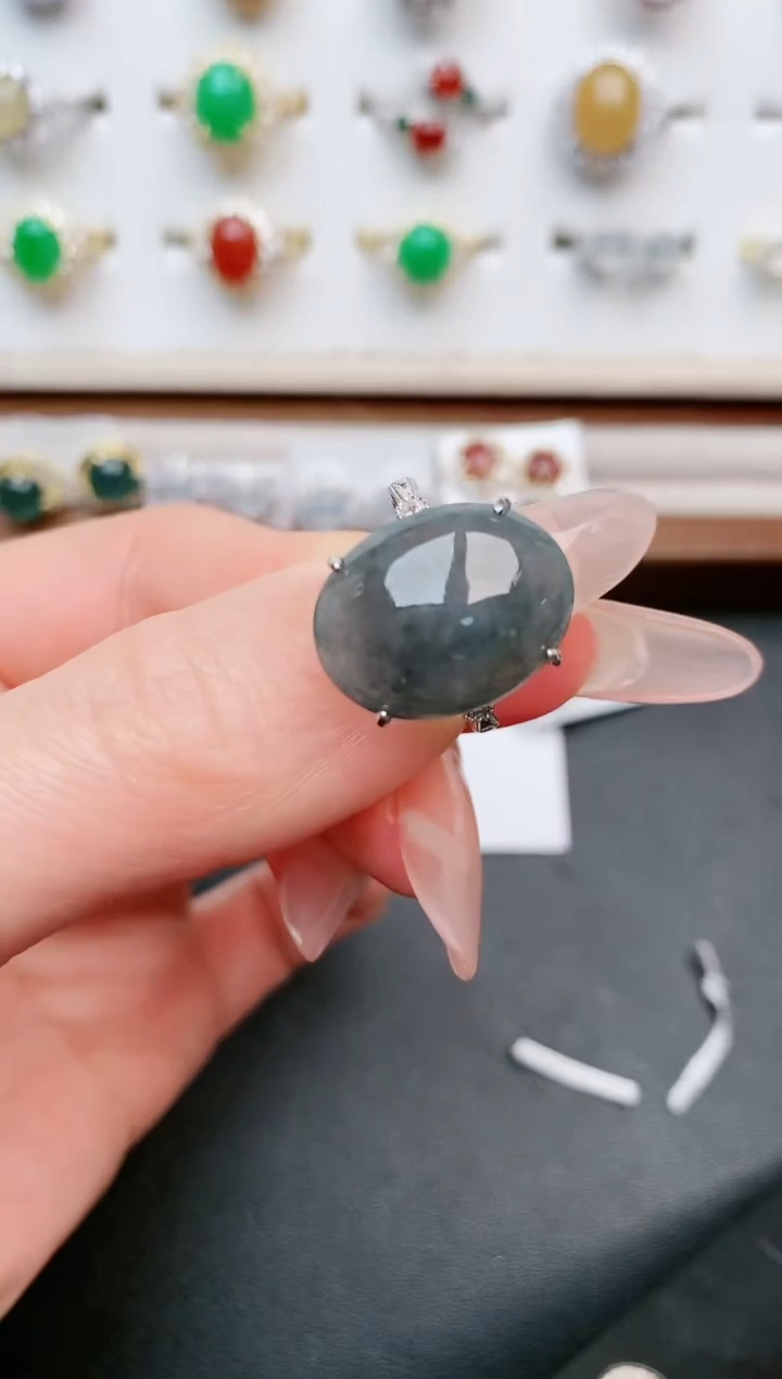 【闪购商品】翡翠戒指银S925镶嵌.....