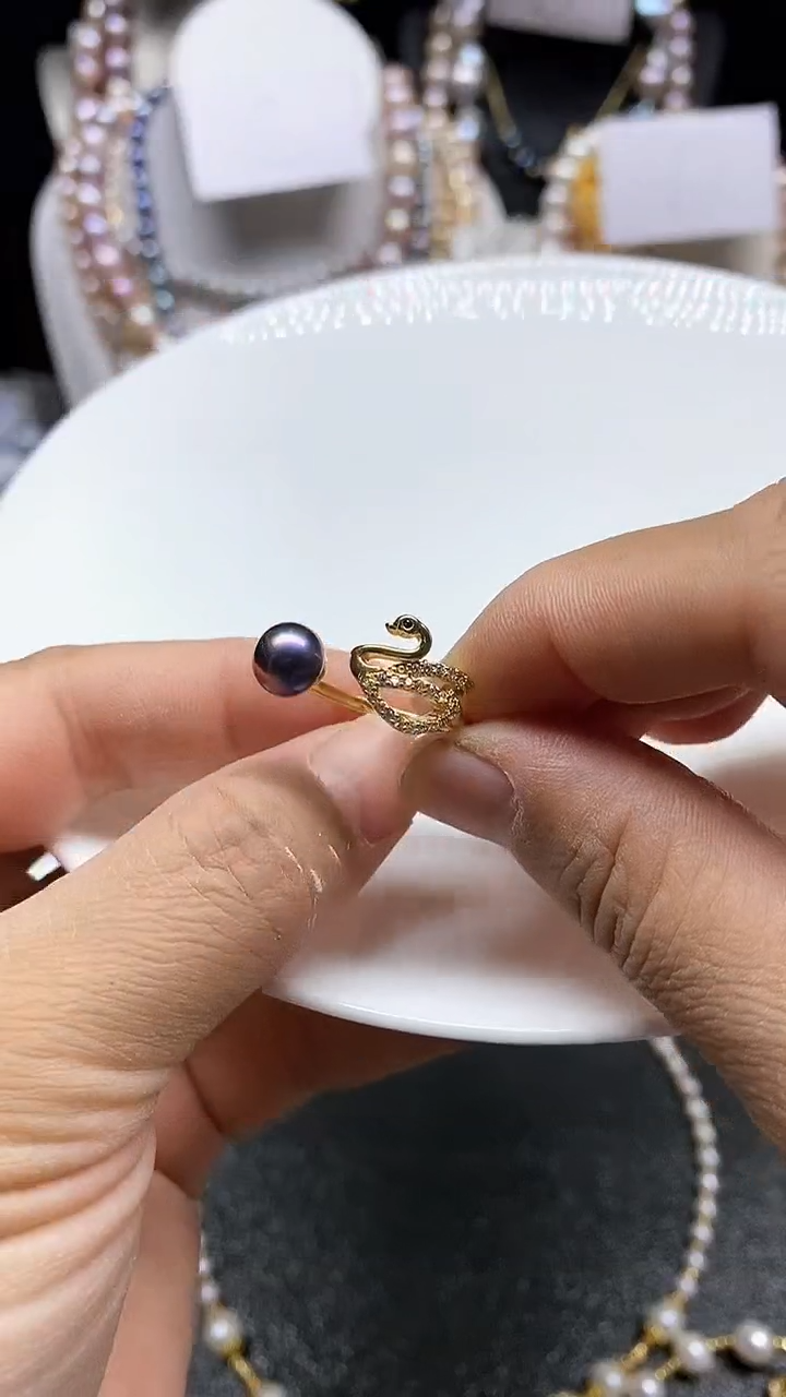 【闪购商品】淡水珍珠戒指未镶嵌多人