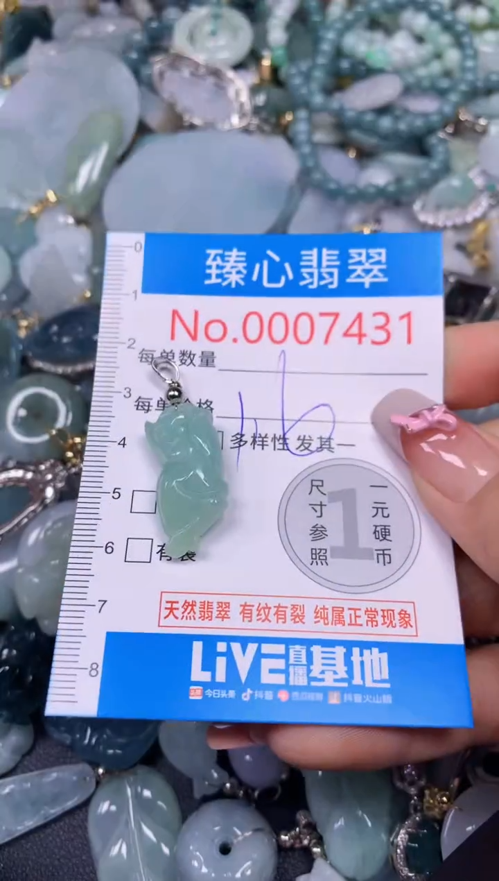 【闪购商品】翡翠颈饰未镶嵌含绳0007431