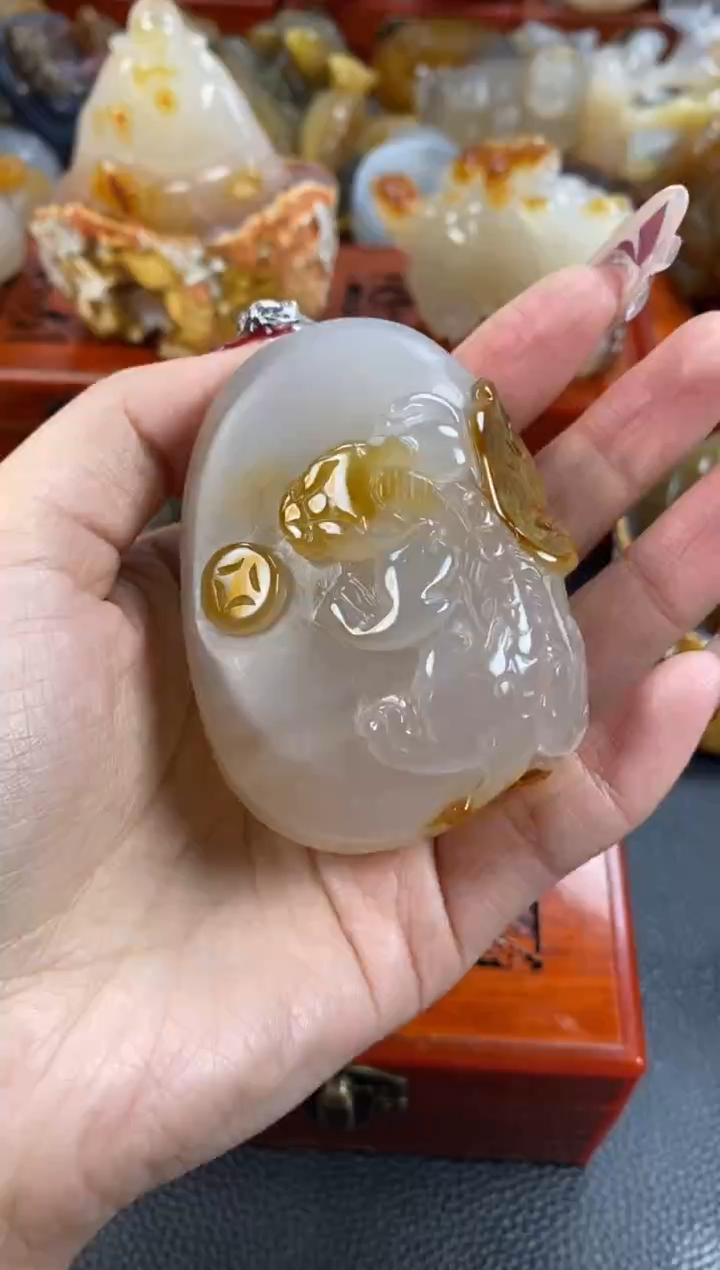 【闪购商品】玛瑙/玉髓手把未镶嵌1