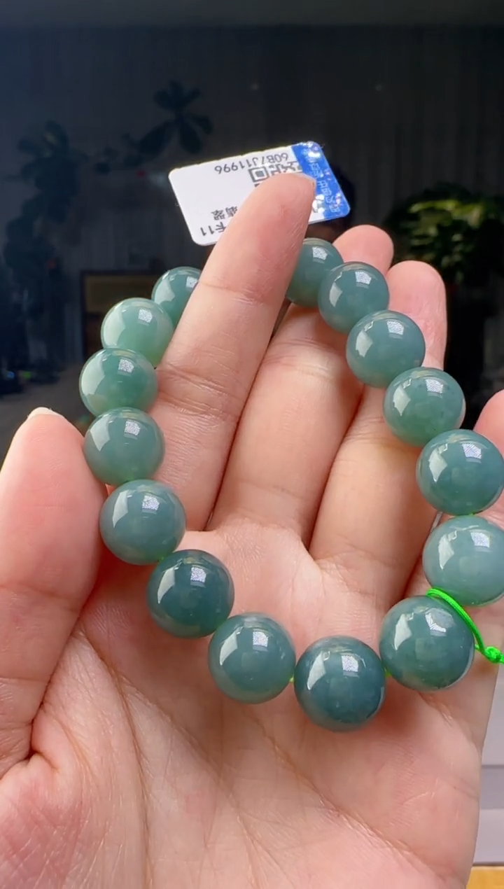 未镶嵌手串翡翠多样性发其一YL@@60B7J11996