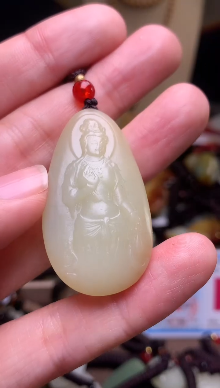 颈饰未镶嵌和田玉新疆料青海料清水和田玉吊坠