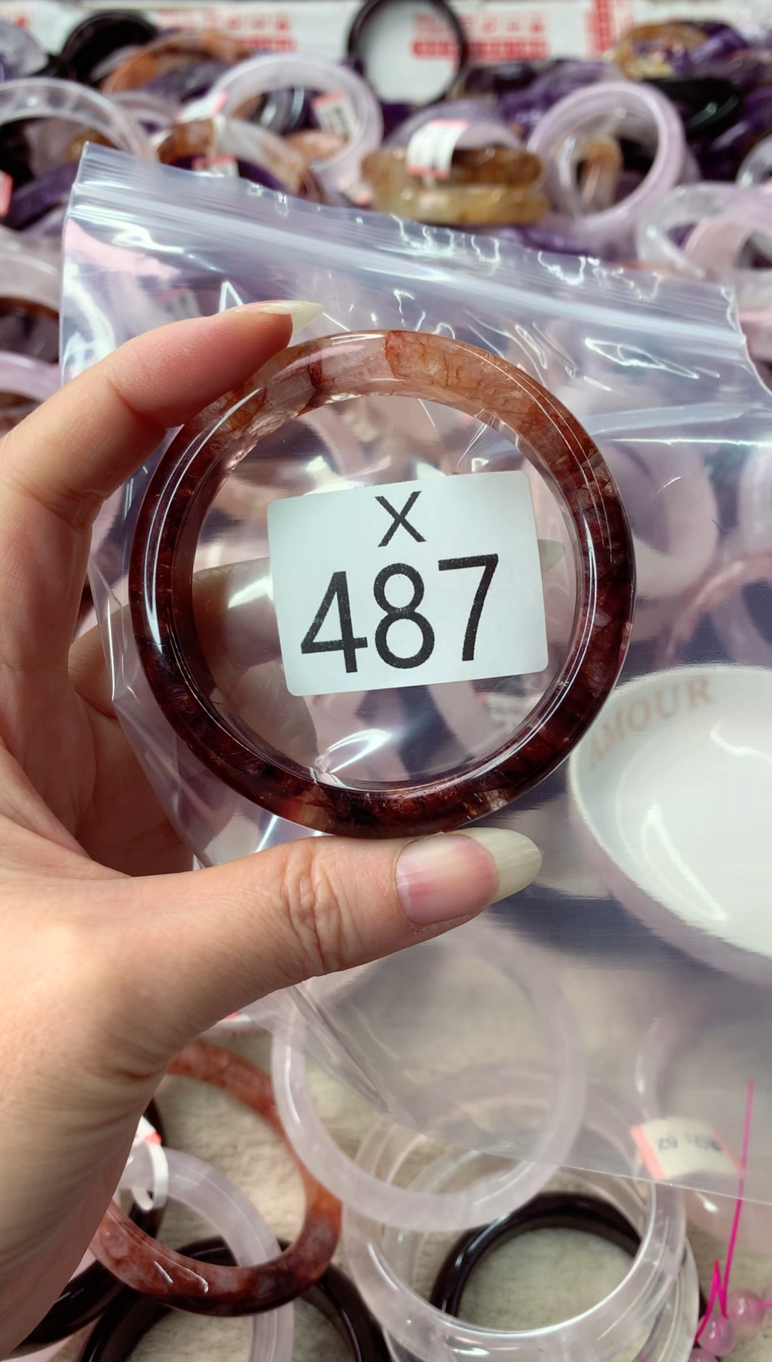 未镶嵌手镯水晶X487-57