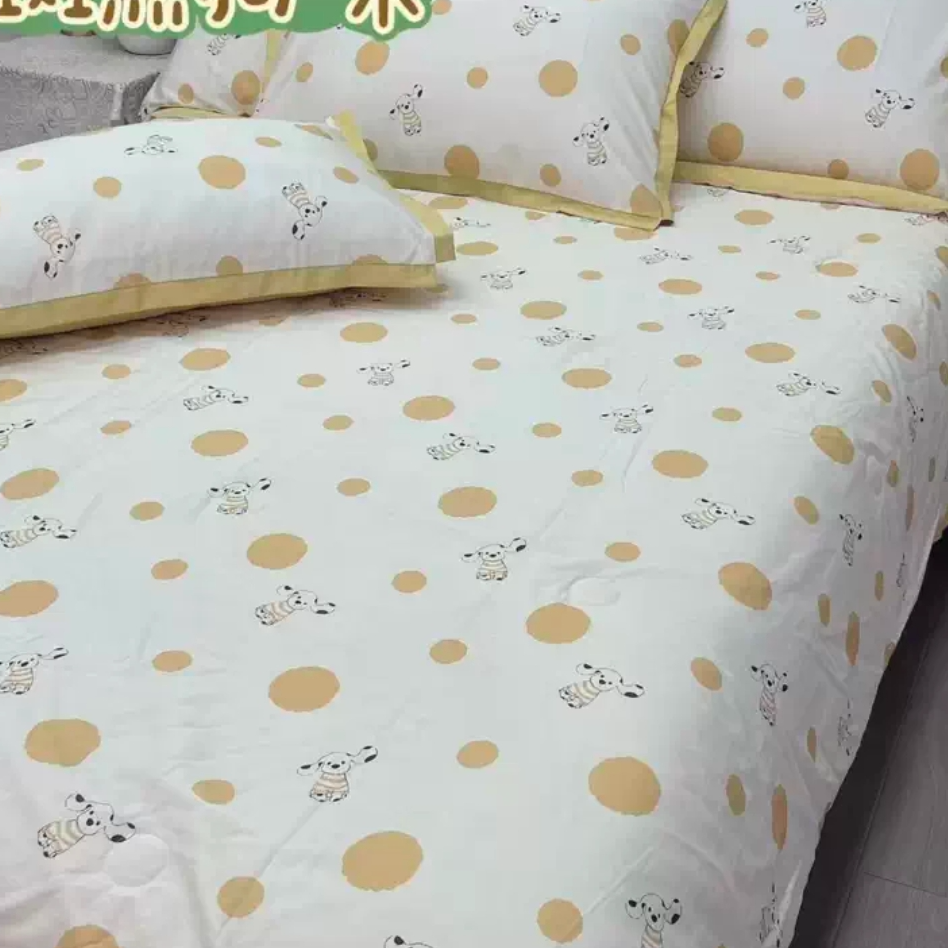 （270）亲肤加厚双人被套2*2.3米 （斑点狗-米）