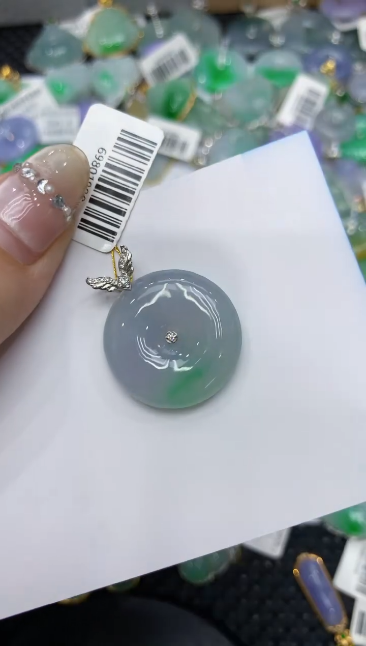 【闪购商品】翡翠颈饰18K金镶嵌222222222