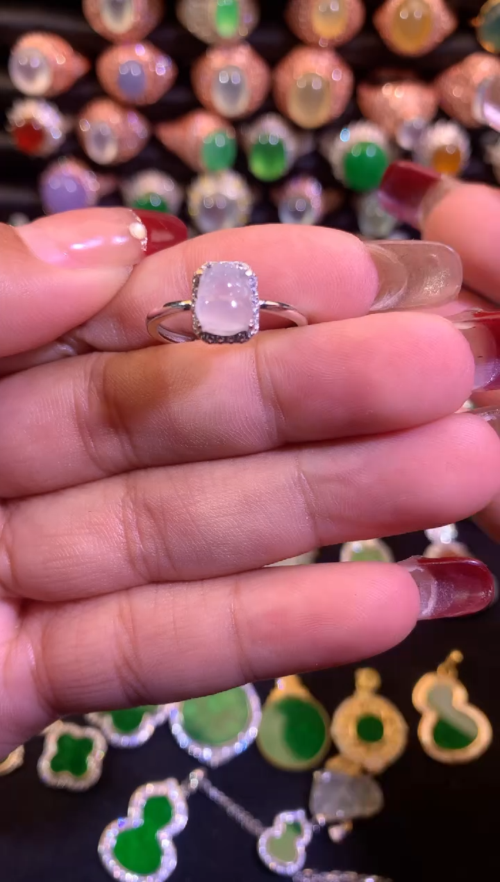 【闪购商品】翡翠戒指未镶嵌缅甸天然A货翡翠
