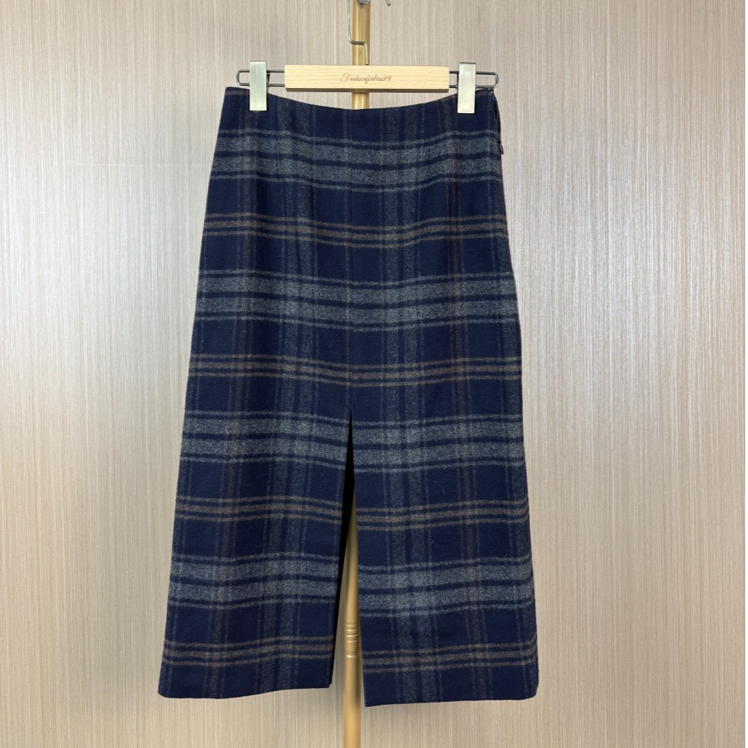 99新 Prada/普拉达 复古暗格纹半身裙 38 16191799