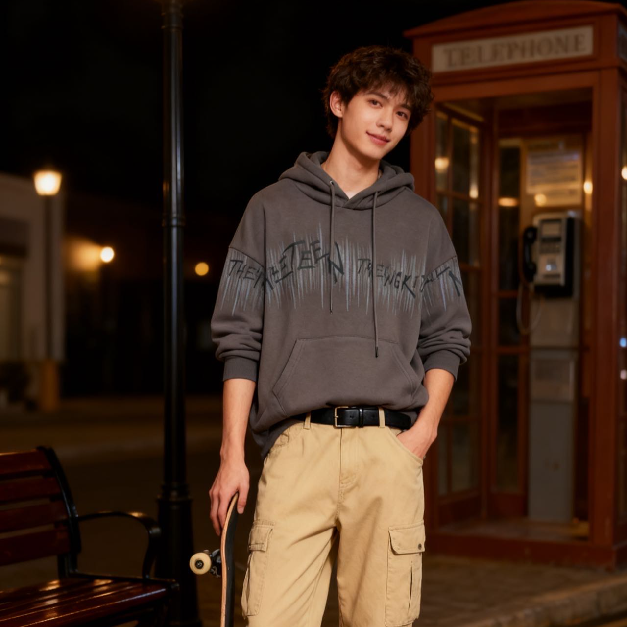 9620759高端专享儿童秋冬款加绒连帽卫衣深灰（靠谱）