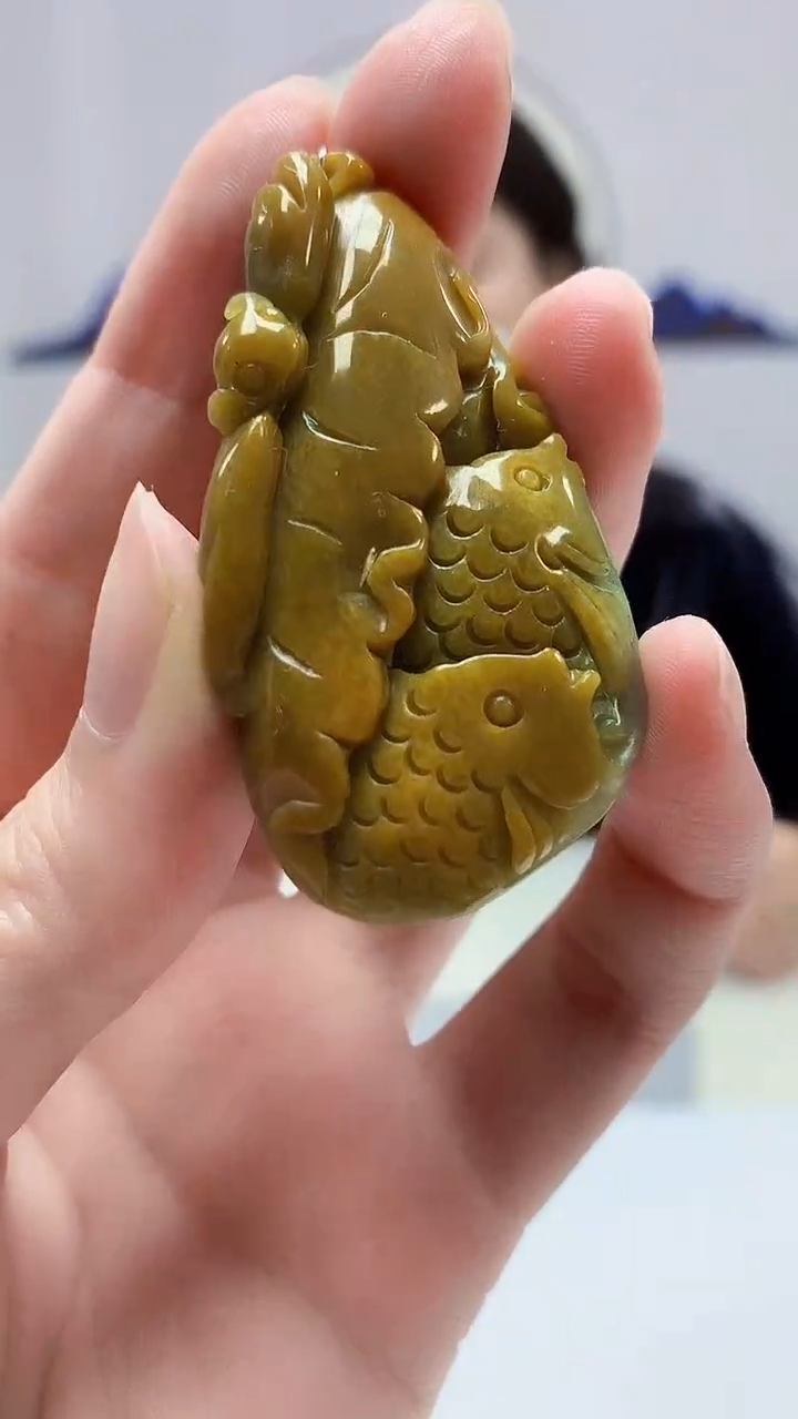 【闪购商品】定制翡翠未镶嵌4829zm-毛货挂件78