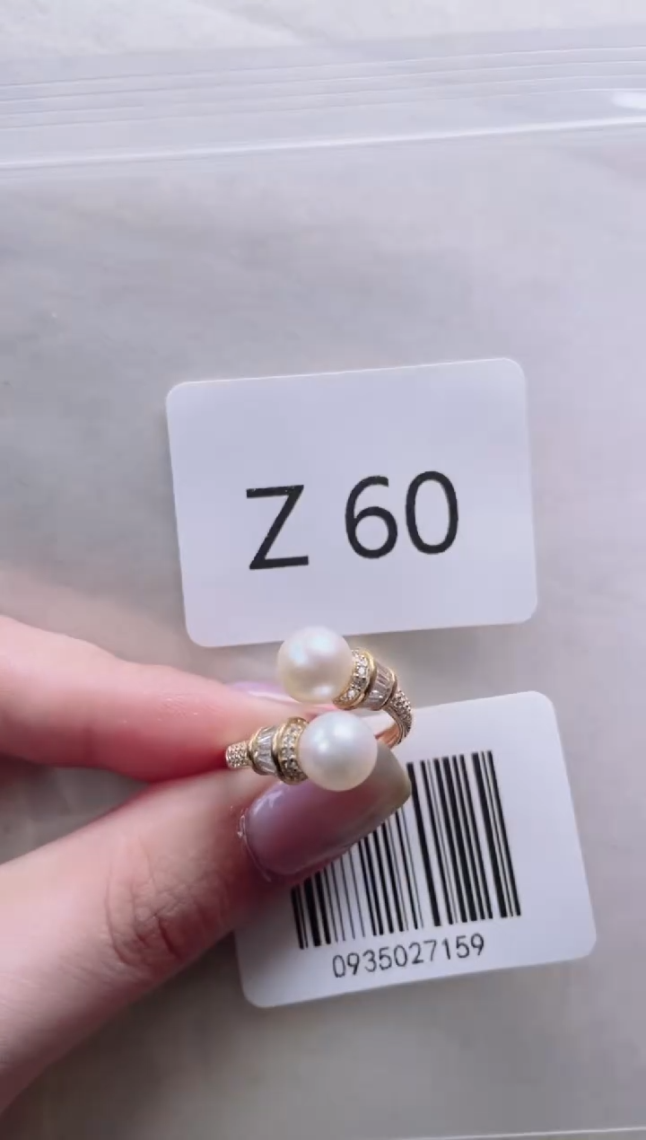 【闪购商品】淡水珍珠戒指银S925镶嵌Z60