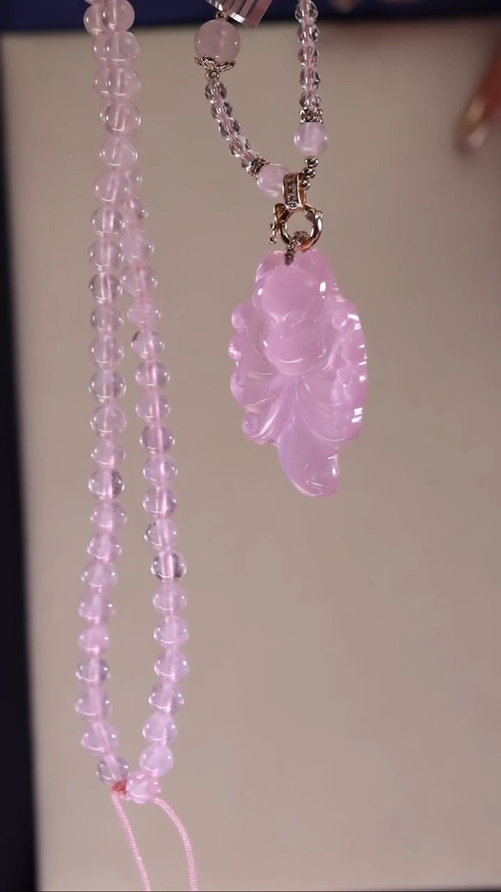 【闪购商品】水晶颈饰未镶嵌*011狐狸粉水晶