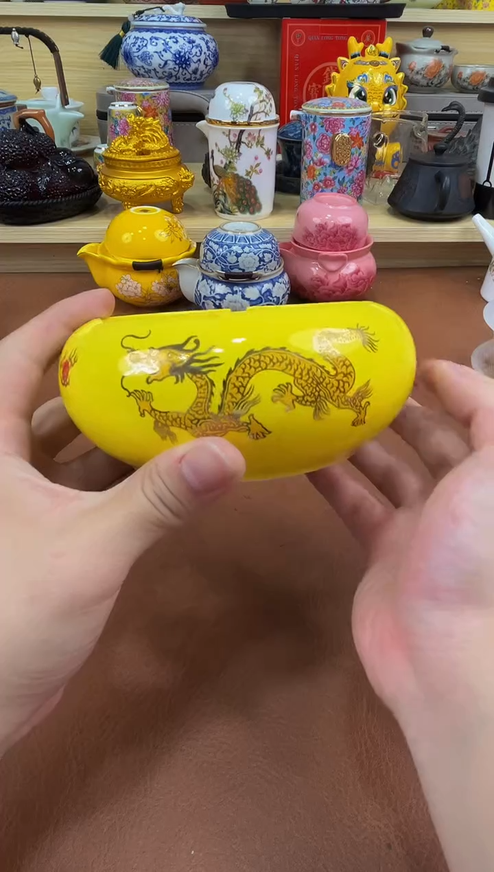 陶瓷茶具摆件旅行套组