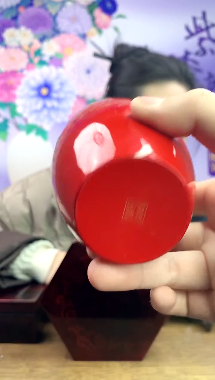 【闪购商品】漆器戗金龙纹杯（红）