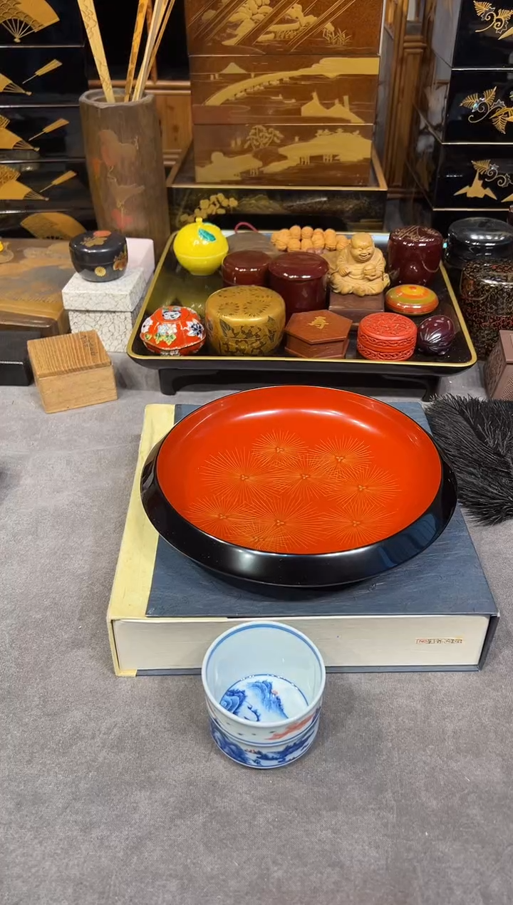 沈金雕刻 果子钵