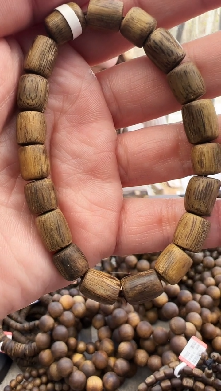 【闪购商品】沉香手串奇楠沉水单圈桶珠保10克发一条 收藏级
